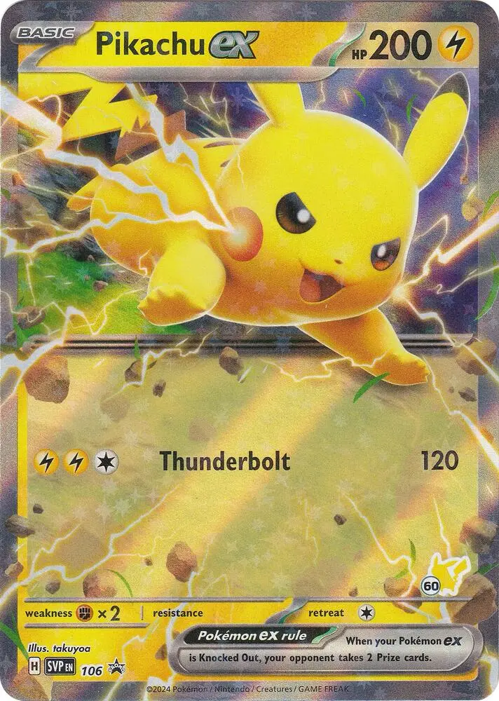 Pikachu ex #Pikachu 60 — Battle Academy 2024