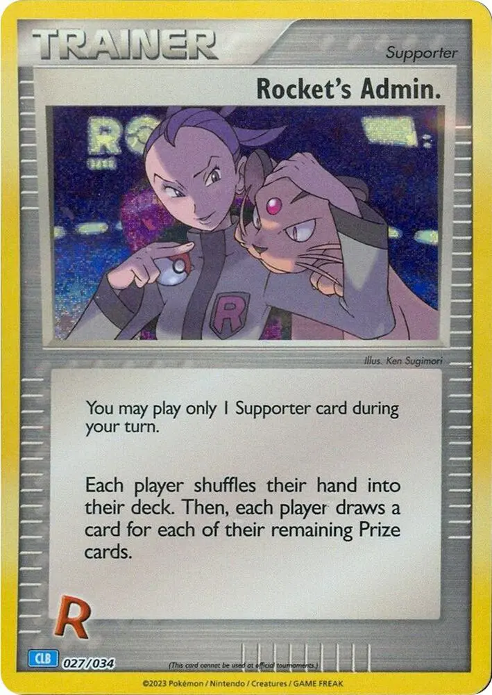 Carte Pokémon Rocket's Admin. #027 — Deck Tortank & Suicune-ex