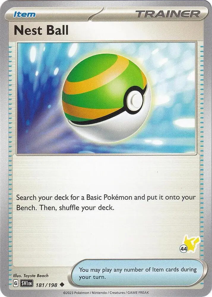 Nest Ball #Pikachu 44 — Battle Academy 2024
