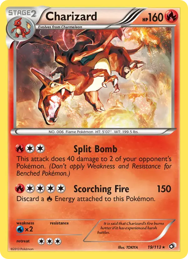 Carte Pokémon Charizard #19 — Trésors Légendaires