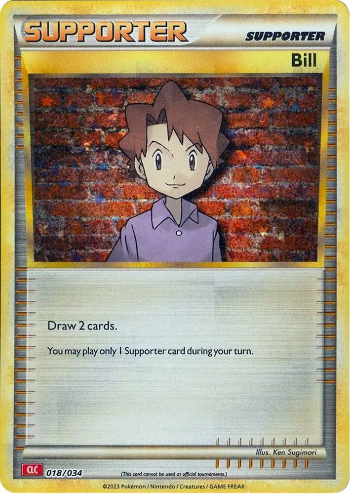 Carte Pokémon Bill #018 — Deck Dracaufeu & Ho-Oh-ex