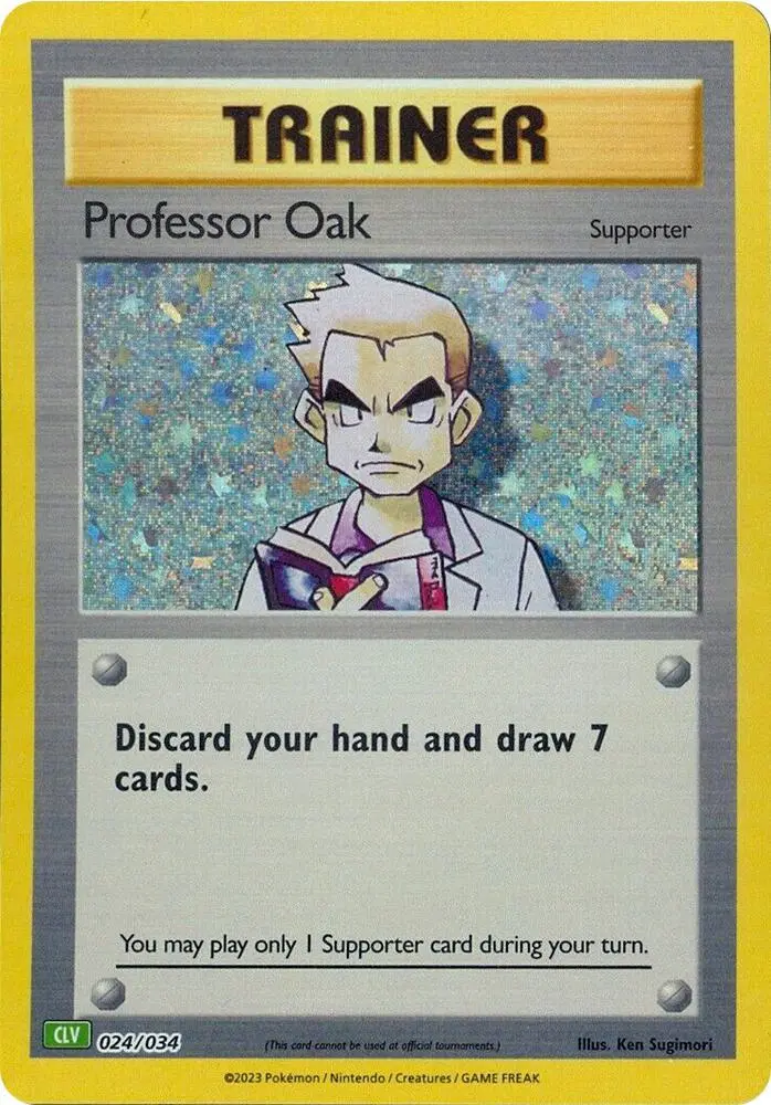 Carte Pokémon Professor Oak #024 — Deck Florizarre & Lugia-ex