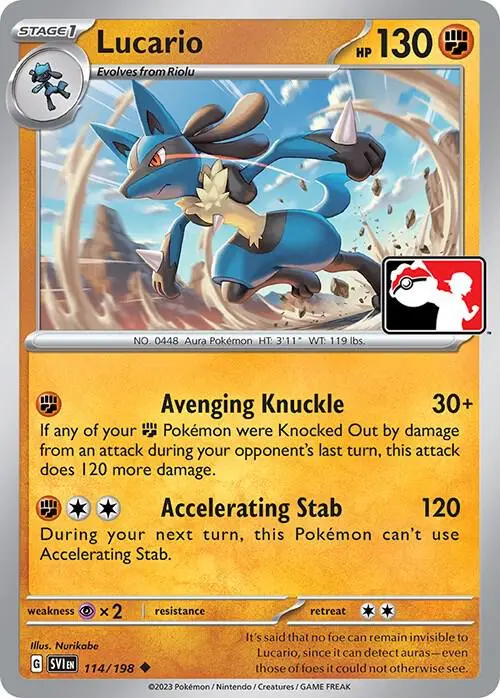 Lucario #114/198 S3 — Play! Pokémon Prize Pack Series