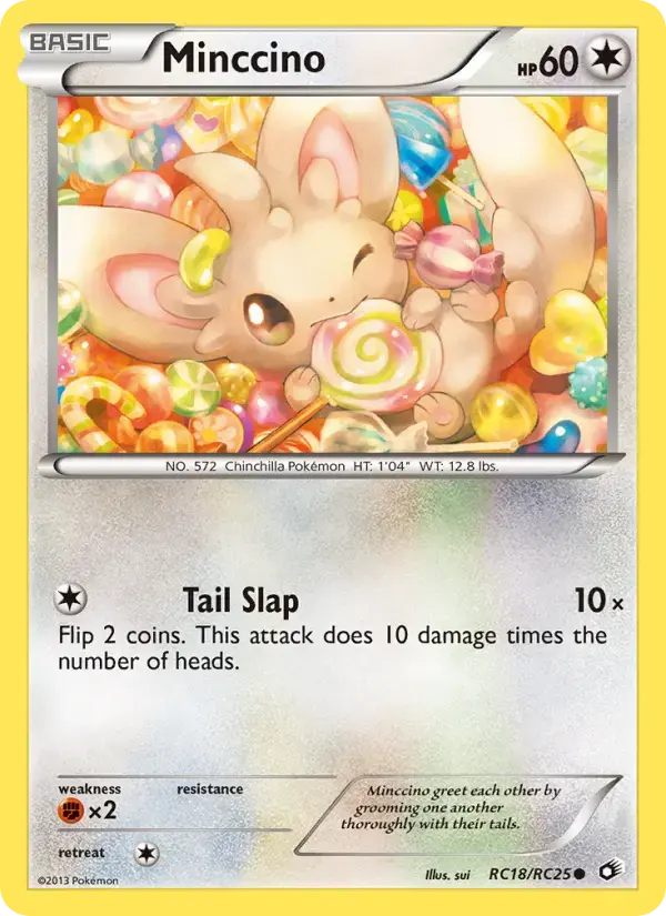 Carte Pokémon Minccino #RC18 — Trésors Légendaires