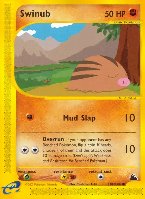 Carte Pokémon Marcacrin #108 — Skyridge