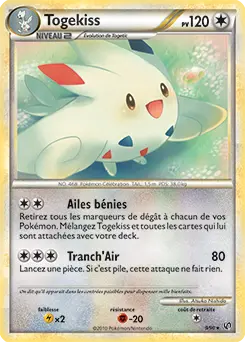 Carte Pokémon Togekiss #009 Non Holo — Indomptable