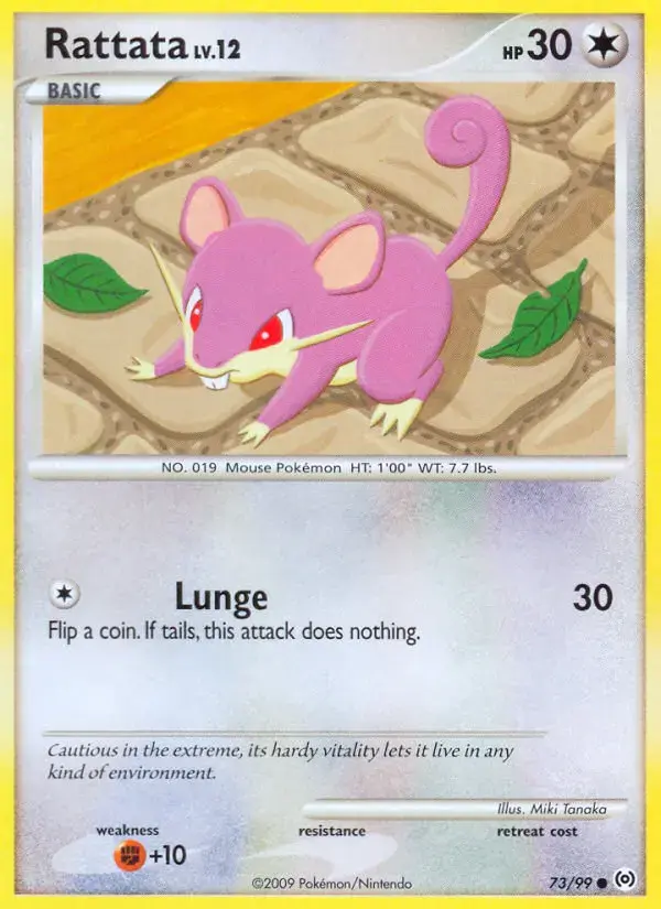 Carte Pokémon Rattata #73 — Arceus