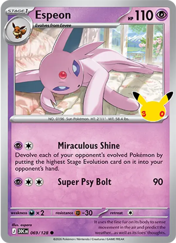 Espeon #069 — 30th Celebration