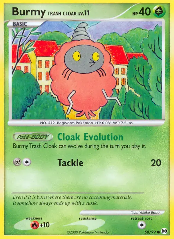 Carte Pokémon Cheniti Trash Cloak #58 — Arceus