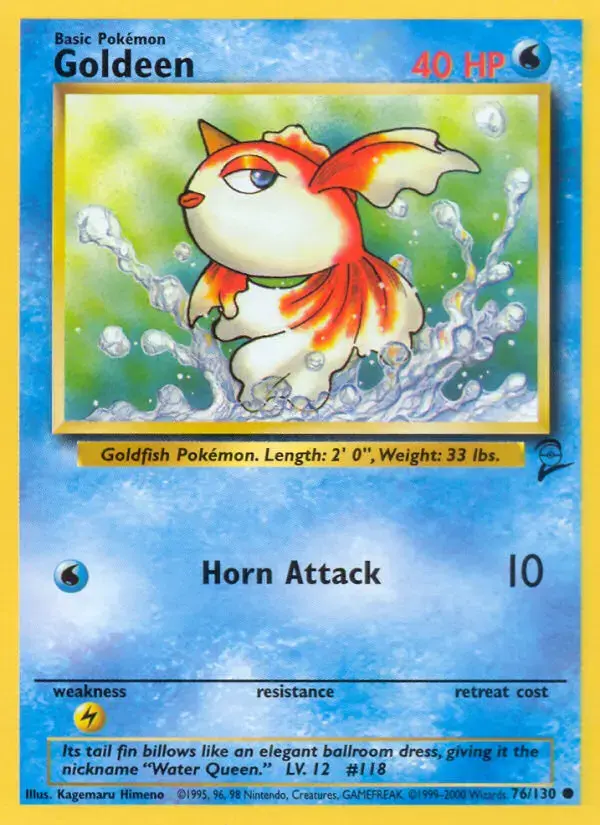 Carte Pokémon Poissirène #76 — Base Set 2