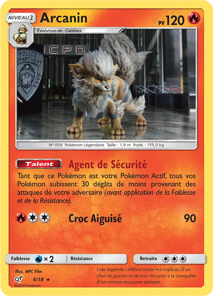 Carte Pokémon Arcanin #6 — Détective Pikachu