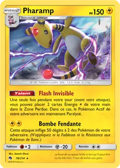 Carte Pokémon Pharamp #078 Non Holo — Tonnerre Perdu