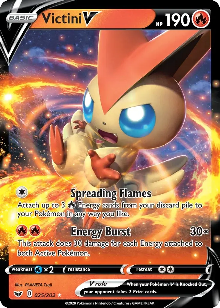Victini V #025/202 S1 — Play! Pokémon Prize Pack Series