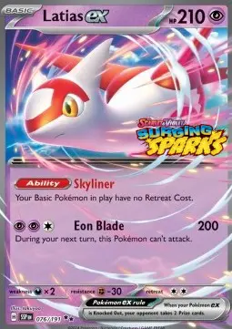 Carte Pokémon Latias-ex #076 Stamp — Étincelles Déferlantes