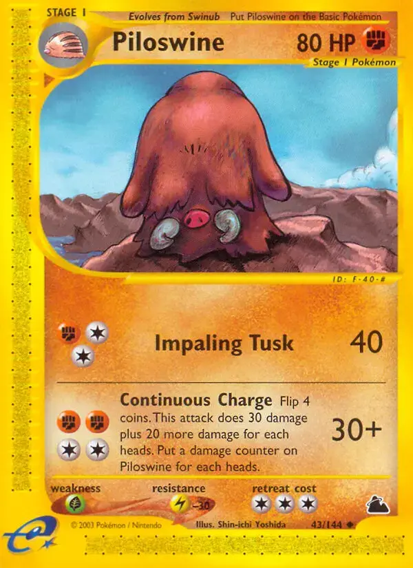 Carte Pokémon Cochignon #43 — Skyridge