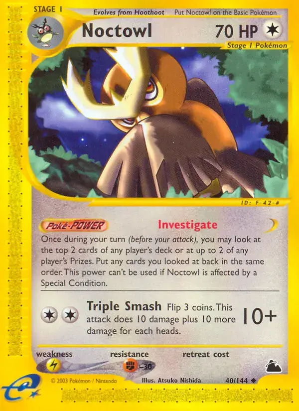 Carte Pokémon Noarfang #40 — Skyridge