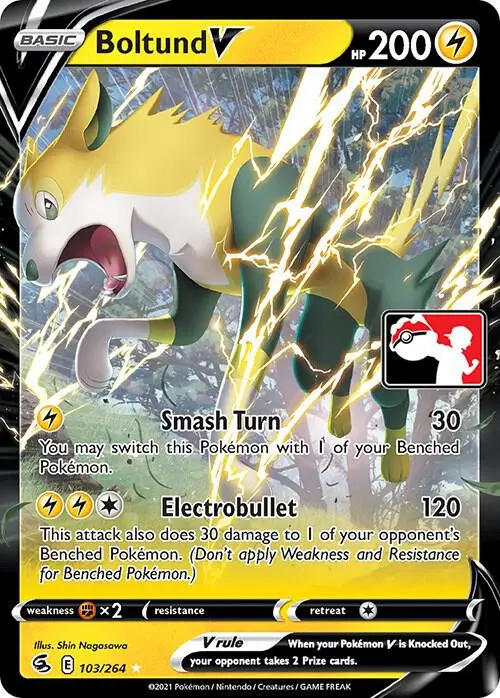 Boltund V #103/264 S2 — Play! Pokémon Prize Pack Series