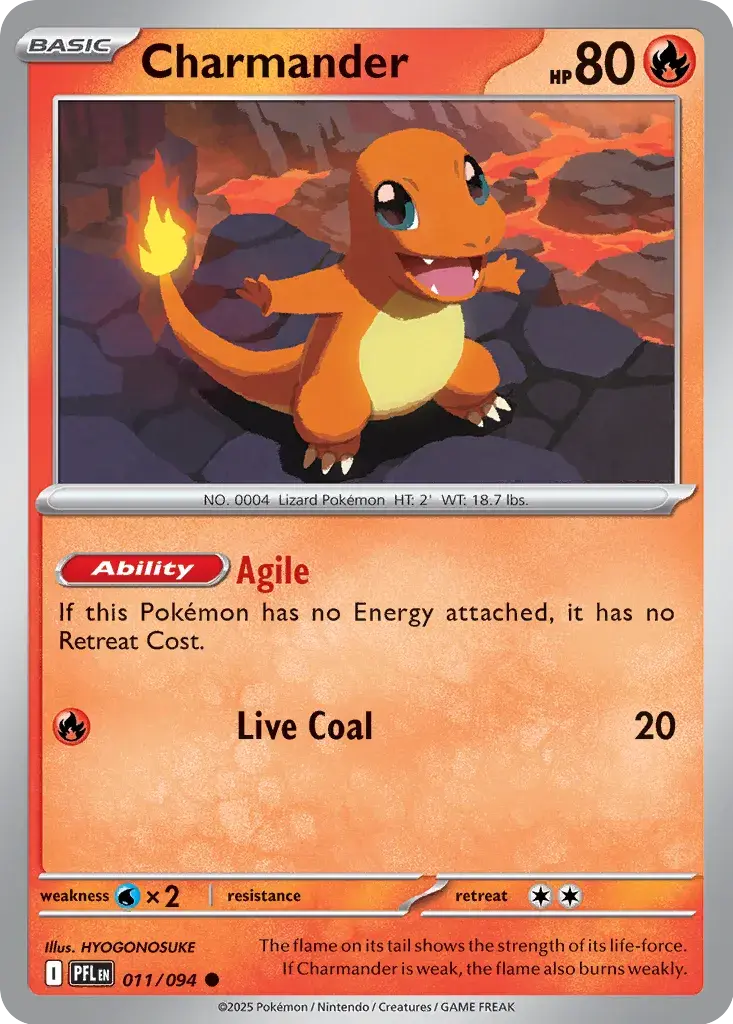 Charmander #011/094 S9 — Play! Pokémon Prize Pack Series