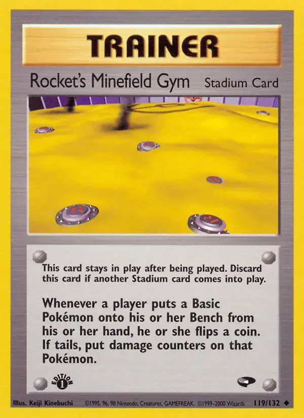 Carte Pokémon Rocket's Minefield Gym #119 — Gym Challenge