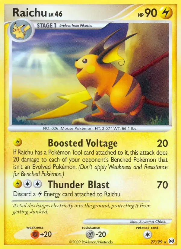 Carte Pokémon Raichu #27 — Arceus
