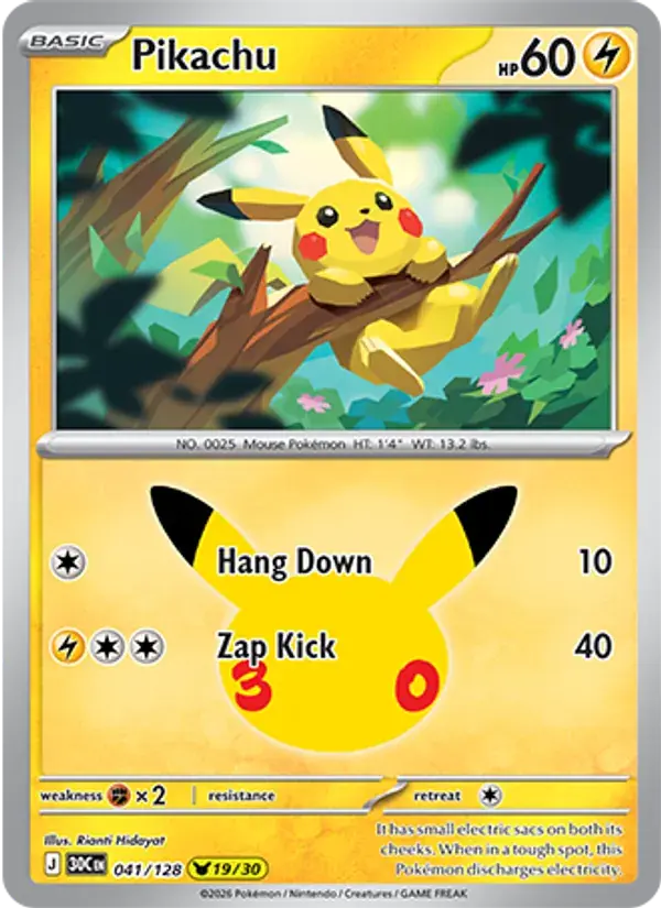 Pikachu #041 — 30th Celebration