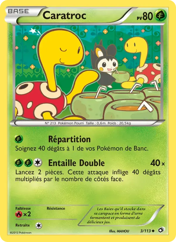 Carte Pokémon Caratroc #3 — Trésors Légendaires