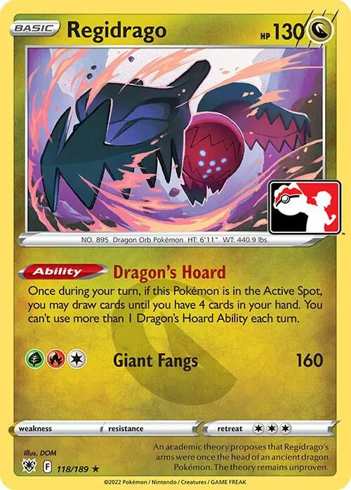 Regidrago #118/189 S3 — Play! Pokémon Prize Pack Series