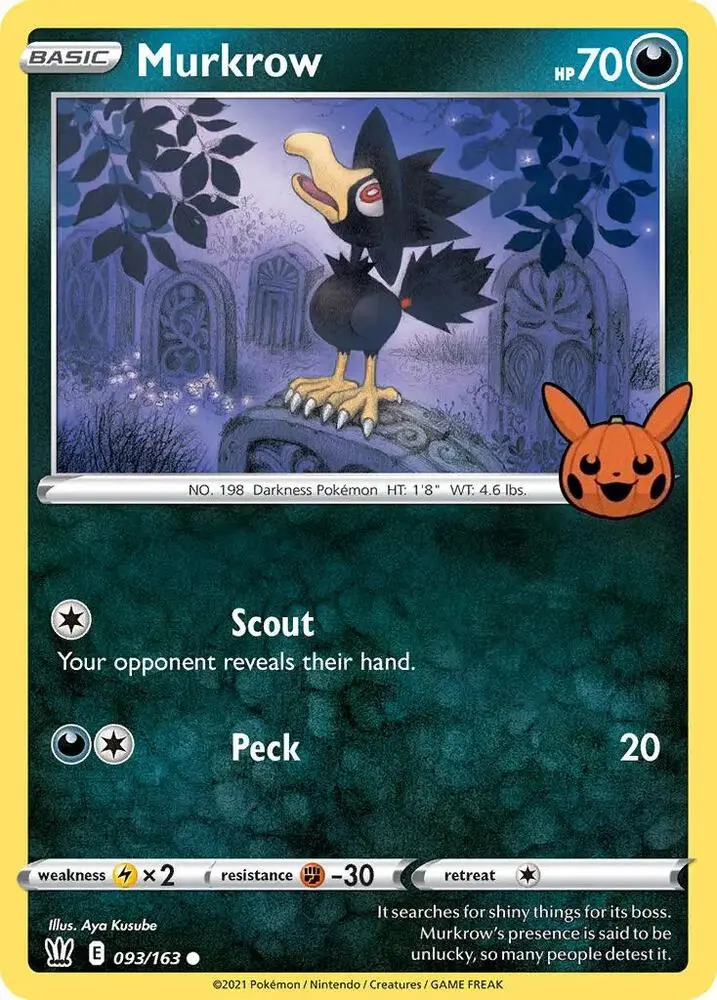 Carte Pokémon Murkrow #093 — Trick or Trade BOOster Bundle 2022