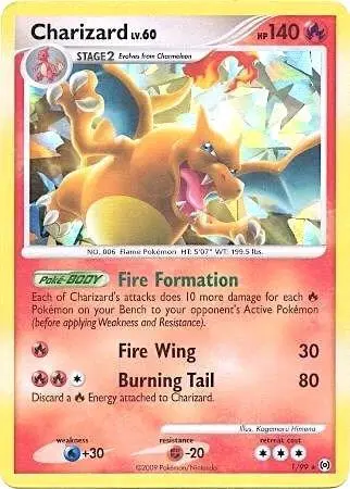 Carte Pokémon Dracaufeu #001 Cracked Ice — Arceus