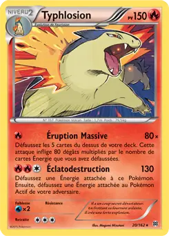 Carte Pokémon Typhlosion #020 Cosmos — Impulsion Turbo