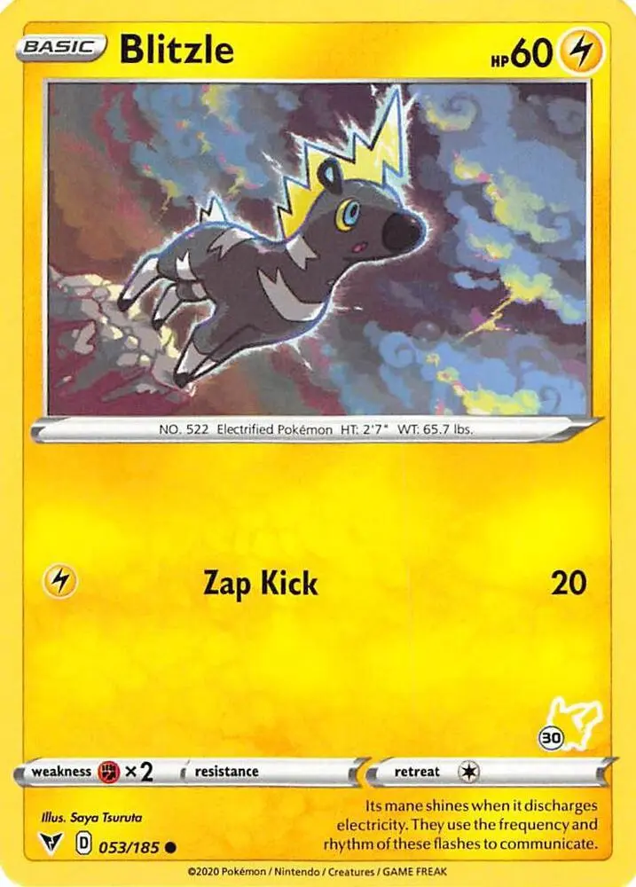 Carte Pokémon Zébibron #Pikachu 30 — Académie de Combat 2022