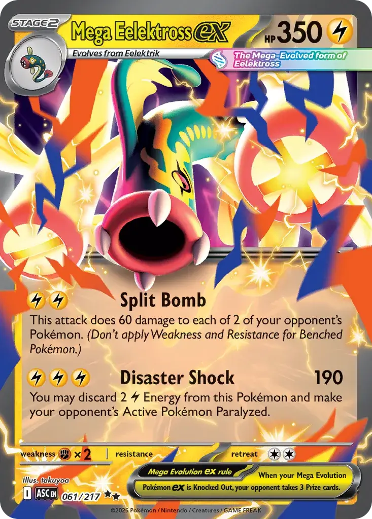 Mega Eelektross ex #061/217 S9 — Play! Pokémon Prize Pack Series