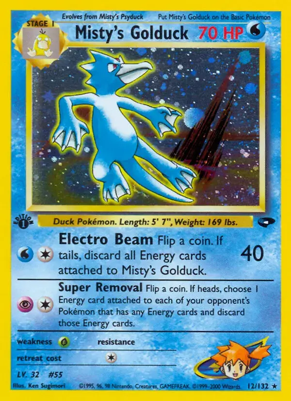 Carte Pokémon Misty's Akwakwak #12 — Gym Challenge