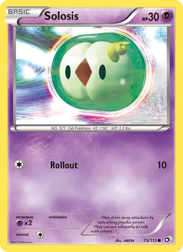Carte Pokémon Solosis #73 — Trésors Légendaires