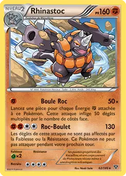 Carte Pokémon Rhinastoc #062 Cosmos — XY