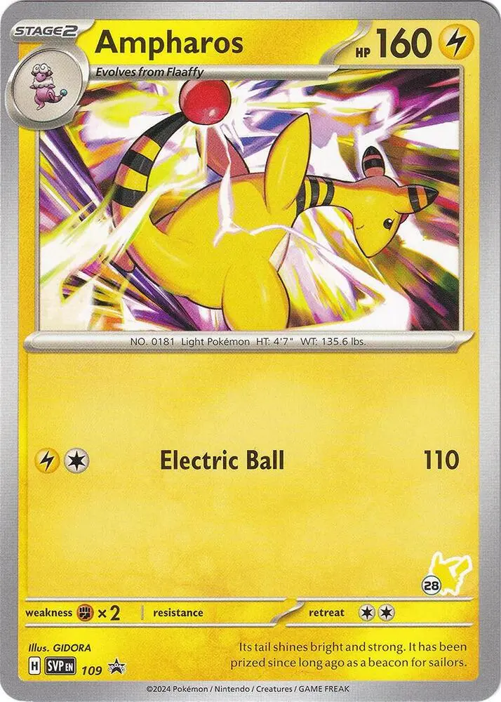 Ampharos #Pikachu 28 — Battle Academy 2024