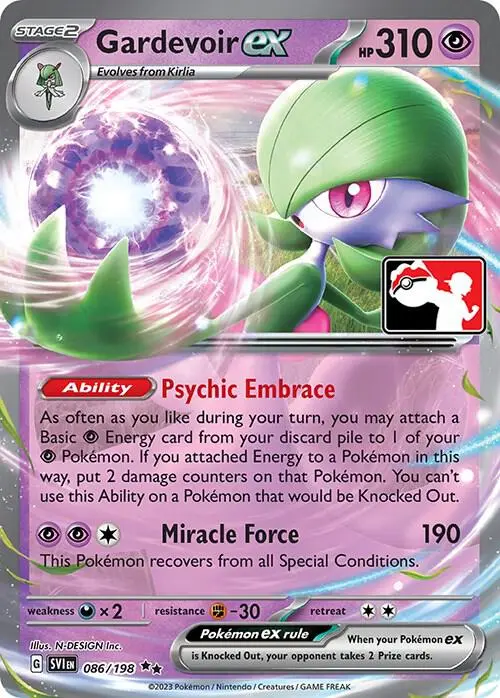Gardevoir ex #086/198 S4 — Play! Pokémon Prize Pack Series
