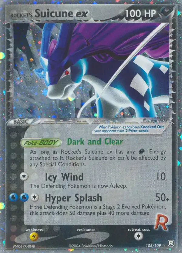 Carte Pokémon Rocket's Suicune ex #105 — EX Team Rocket Returns