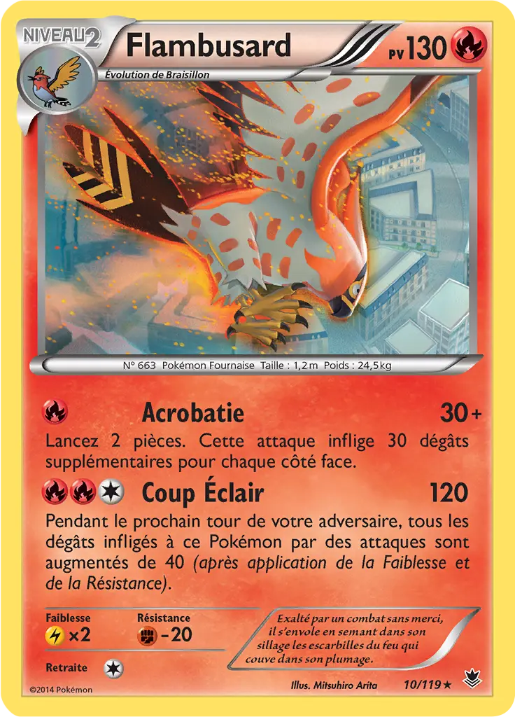 Carte Pokémon Flambusard #010 Cosmos — Vigueur Spectrale