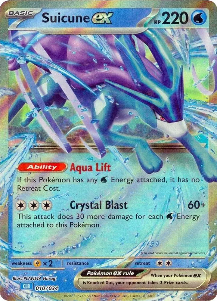 Carte Pokémon Suicune ex #010 — Deck Tortank & Suicune-ex