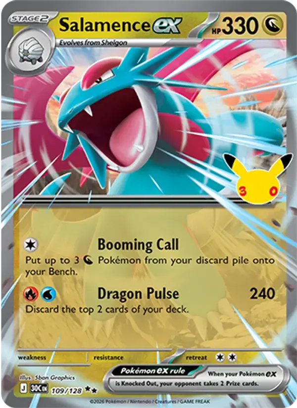 Salamence ex #109 — 30th Celebration