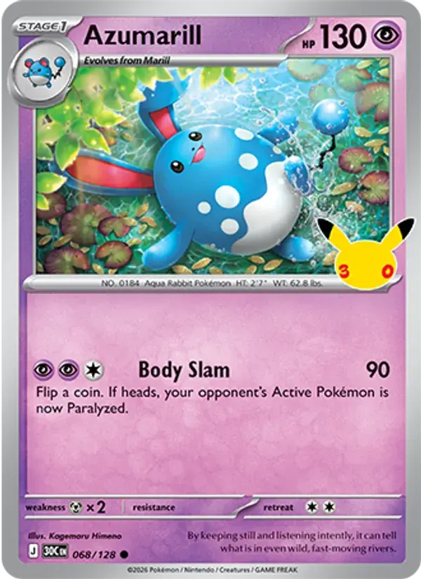 Azumarill #068 — 30th Celebration