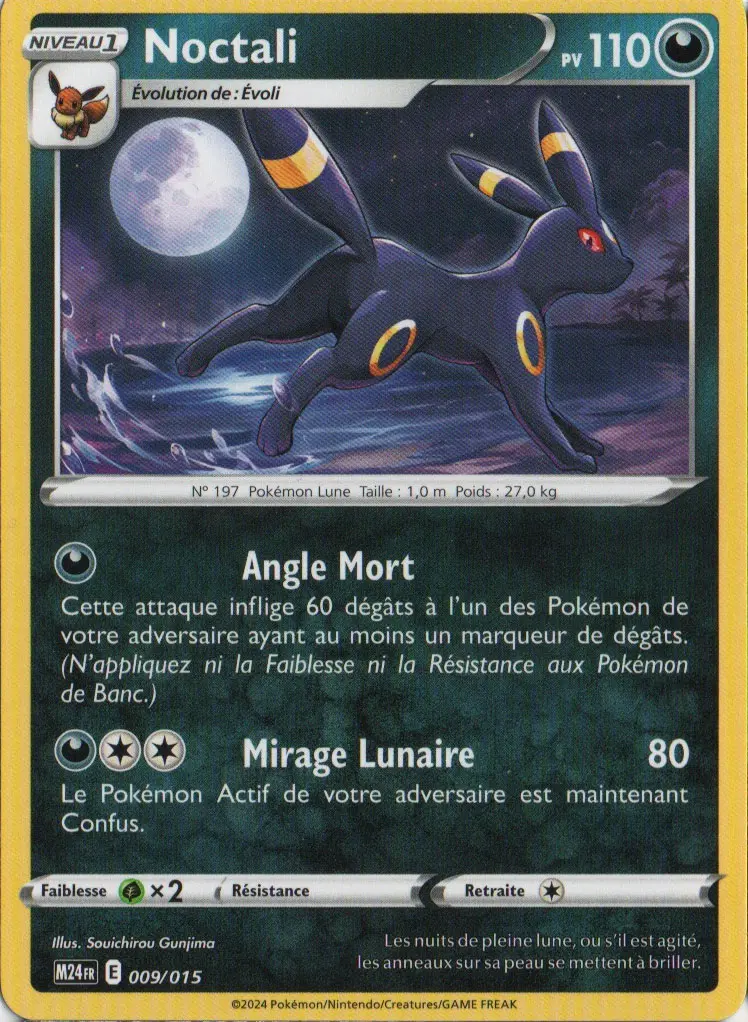 Carte Pokémon Noctali #9 — 2024 Promo McDonald's