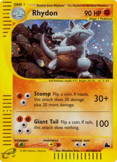 Carte Pokémon Rhinoféros #H27 — Skyridge