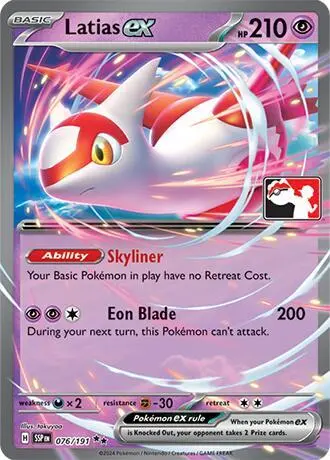 Latias ex #076/191 S7 — Play! Pokémon Prize Pack Series