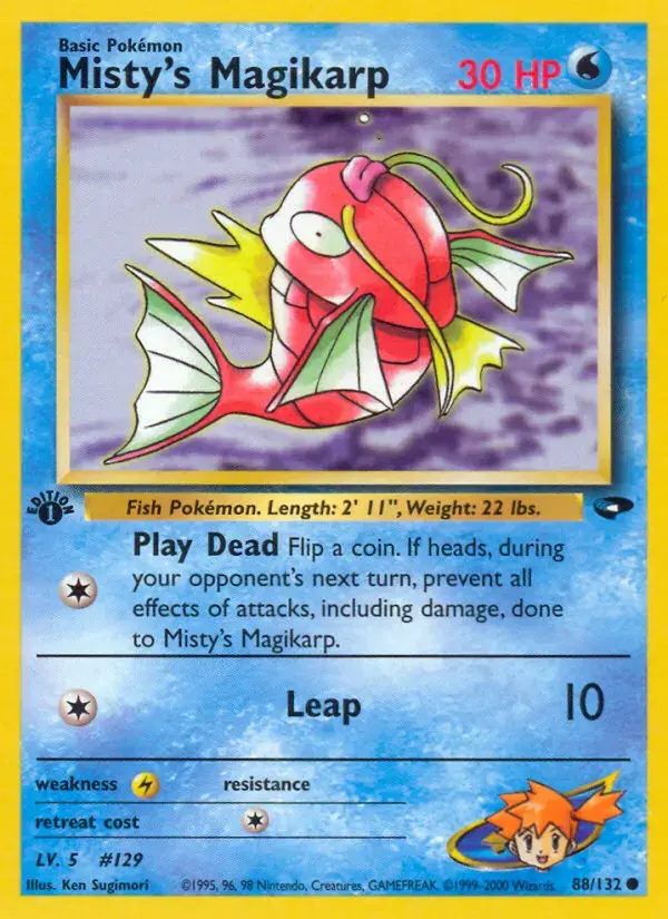 Carte Pokémon Misty's Magicarpe #88 — Gym Challenge