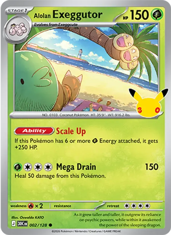 Alolan Exeggutor #002 — 30th Celebration