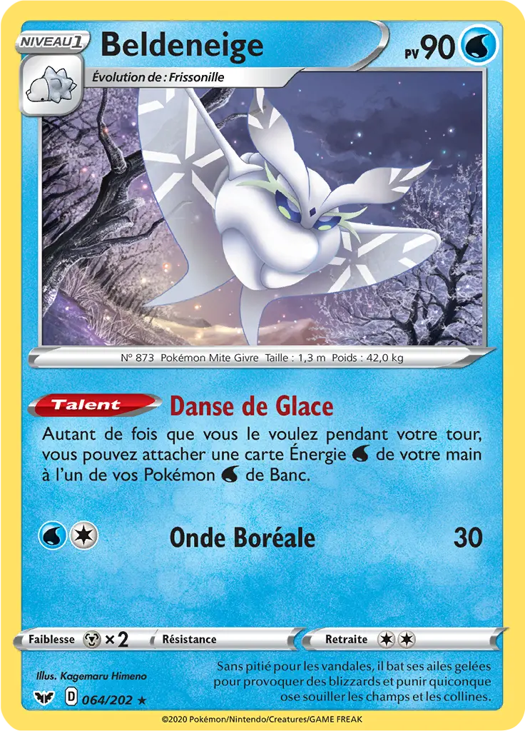 Carte Pokémon Beldeneige #064 Non Holo — Épée et Bouclier