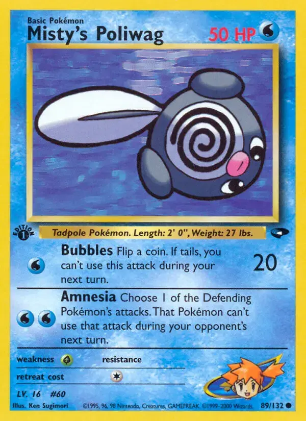 Carte Pokémon Misty's Ptitard #89 — Gym Challenge