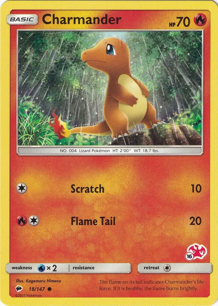 Carte Pokémon Salamèche #Charizard 16 — Académie de Combat 2020
